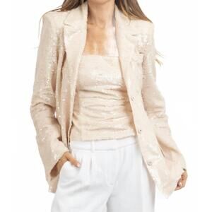 NEW FORE COLLECTION emre blazer and strapless tube set in blush